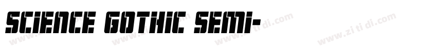 Science Gothic Semi字体转换